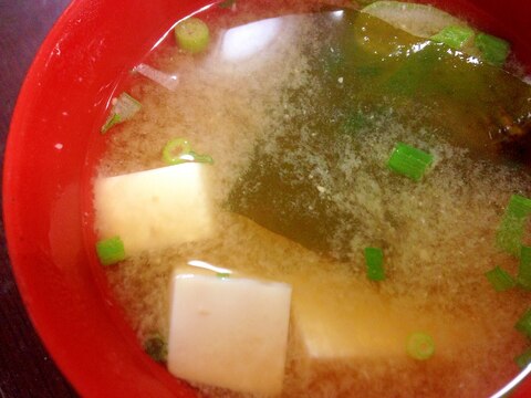 豆腐とわかめのお味噌汁☆